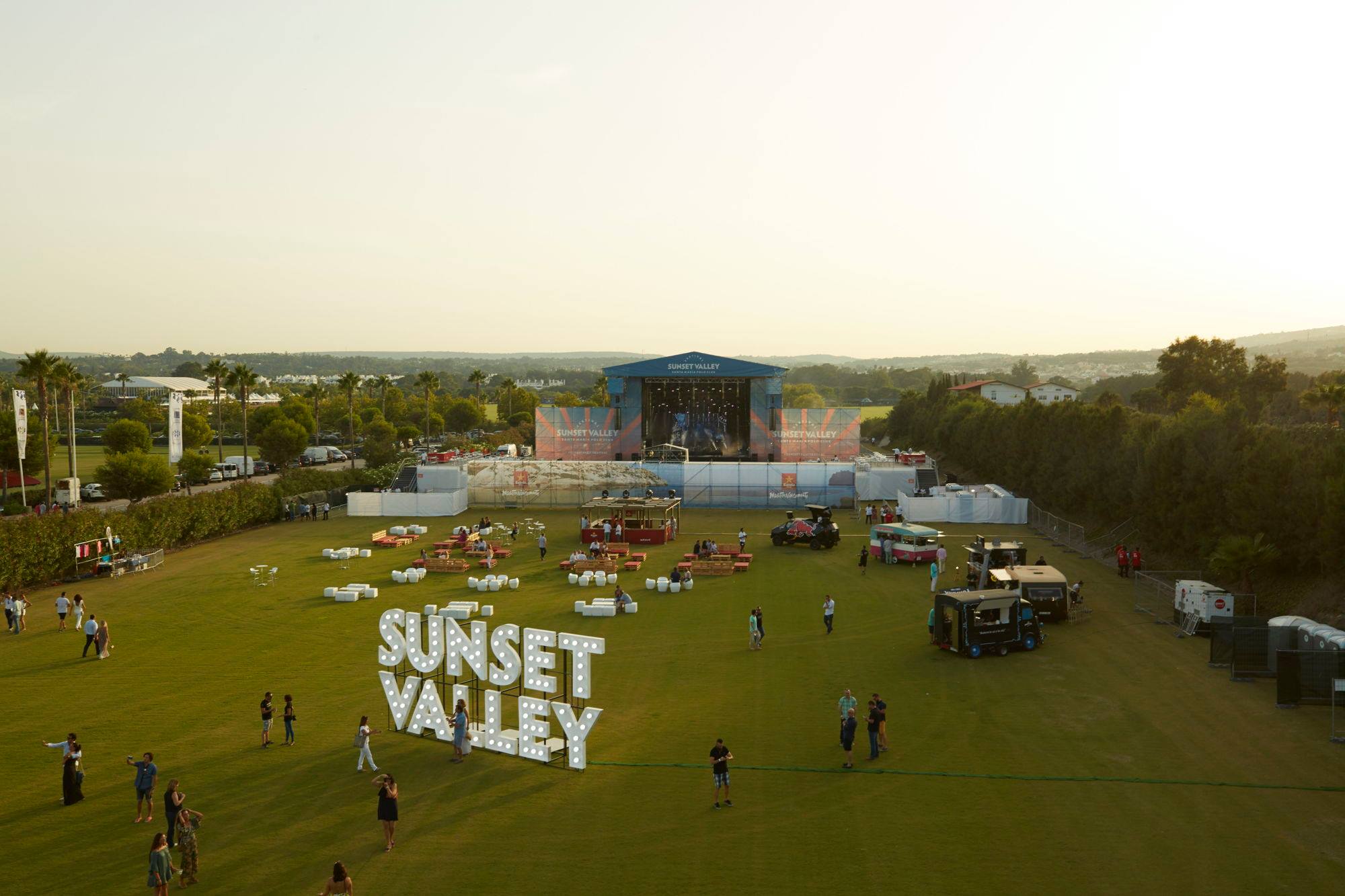 Flower Party at Sunset Valley Festival in Sotogrande Summer 2018