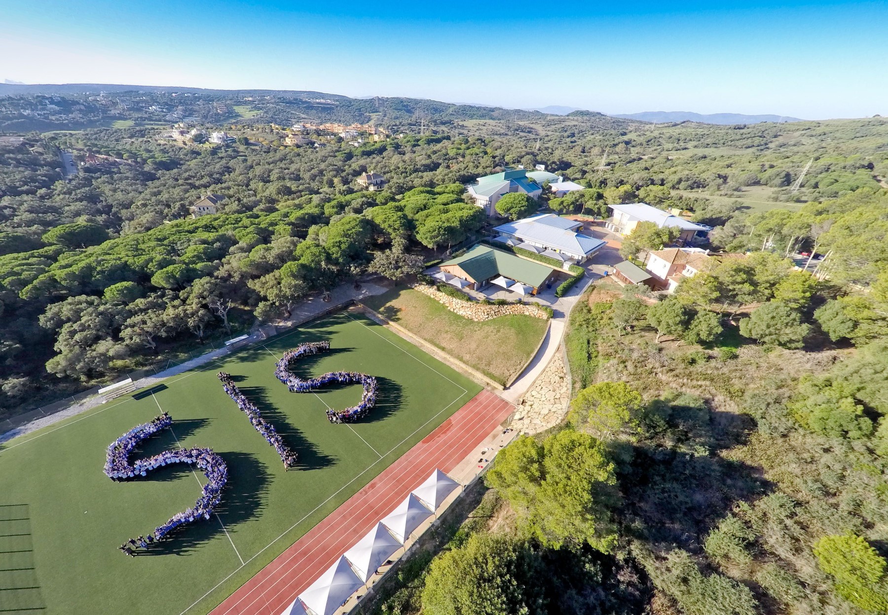 Foto aérea del colegio de Sotogrande